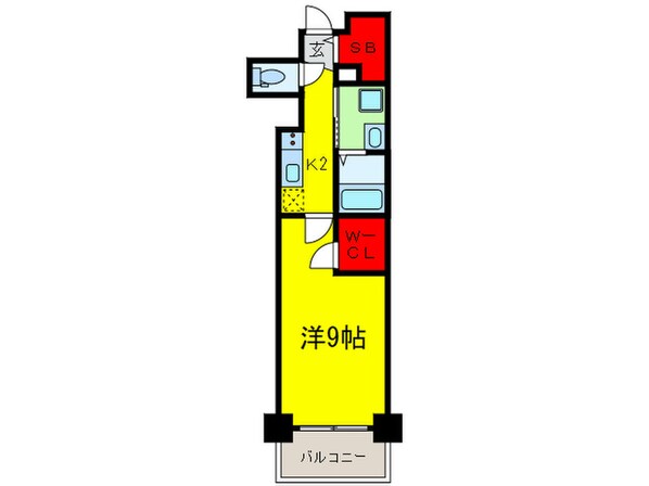 プレサンス堺筋本町駅前の物件間取画像